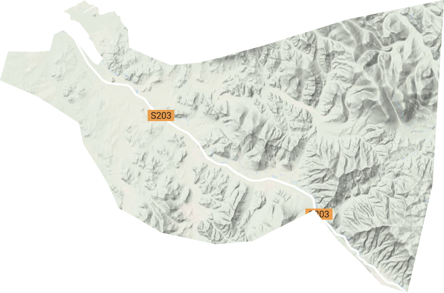 桃山林業(yè)局地形圖