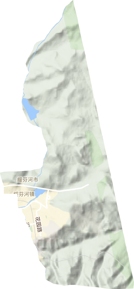 綏芬河鎮地形圖