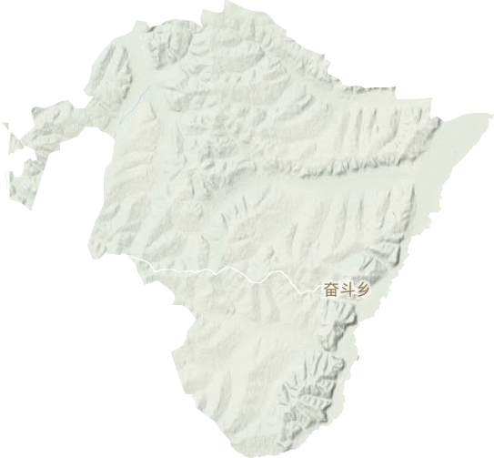奮斗鄉地形圖