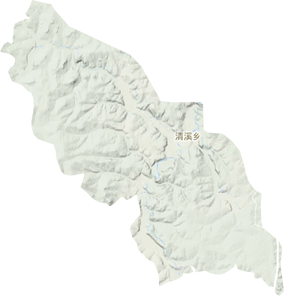 清溪鄉(xiāng)地形圖