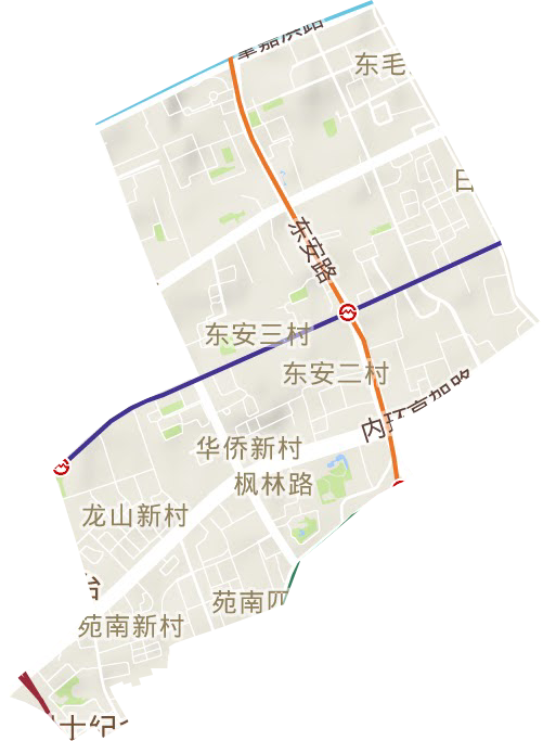 楓林路街道地形圖