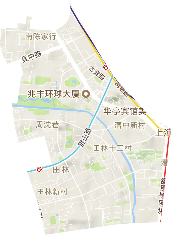 田林街道地形圖