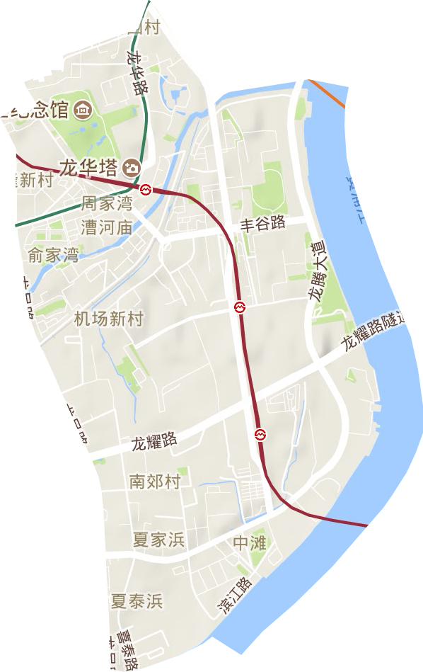 龍華街道地形圖