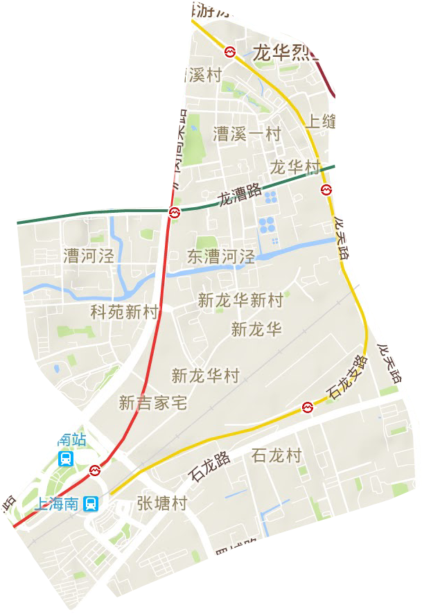 漕河涇街道地形圖