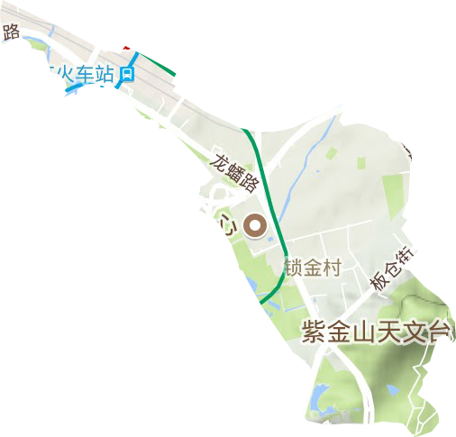 鎖金村街道地形圖