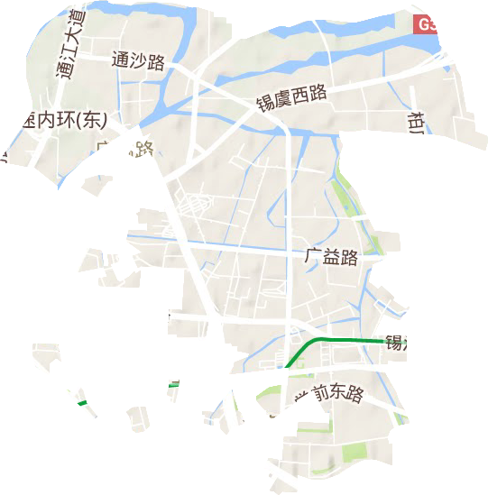 廣益街道地形圖