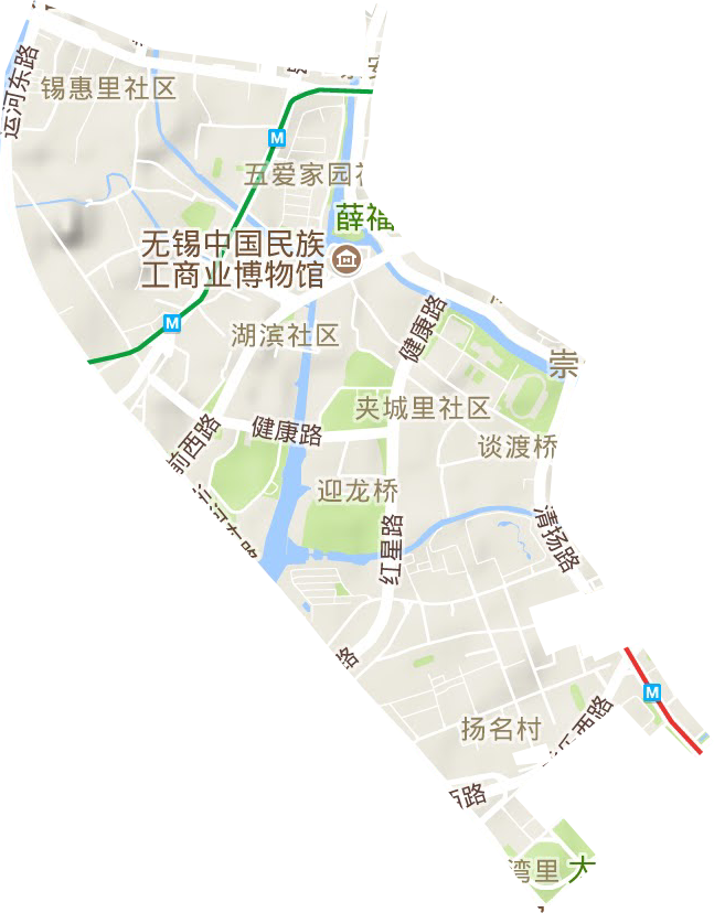 迎龍橋街道地形圖