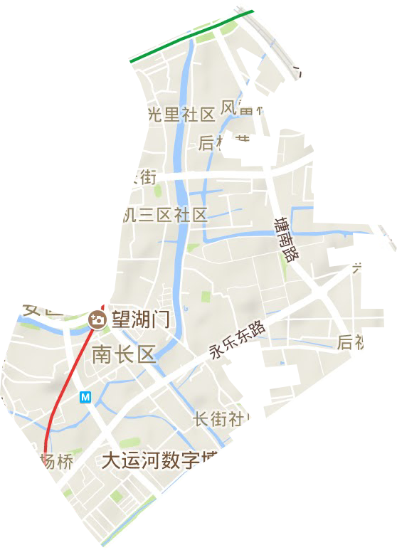 南禪寺街道地形圖