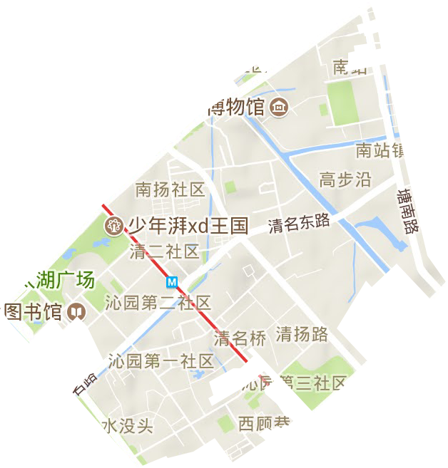 清名橋街道地形圖