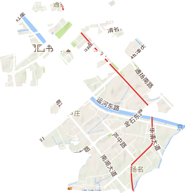 揚名街道地形圖