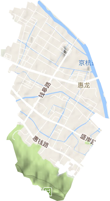山北街道地形圖