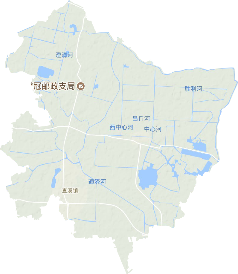 直溪鎮地形圖