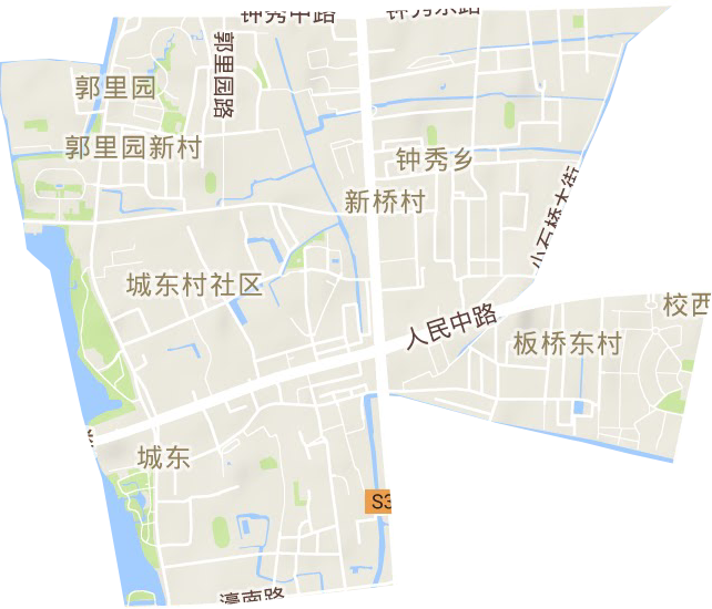 城東街道地形圖