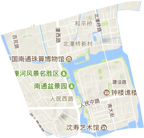 和平橋街道地形圖