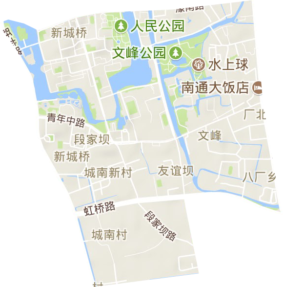 新城橋街道地形圖