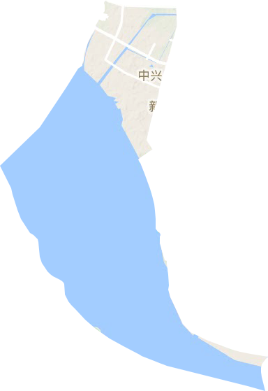 中興街道地形圖