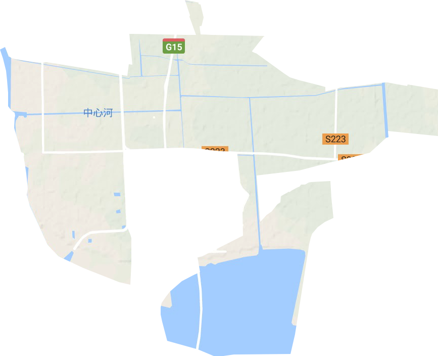江海鎮(zhèn)區(qū)地形圖