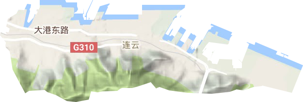 連云街道地形圖