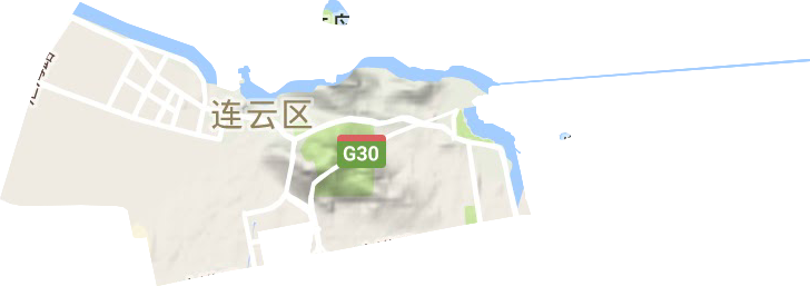 海州灣街道地形圖