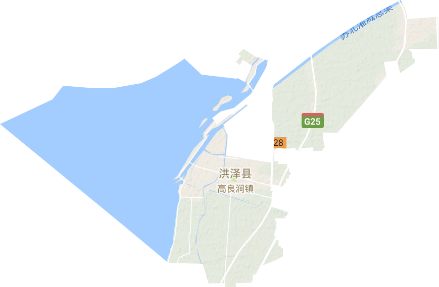 高良澗鎮地形圖