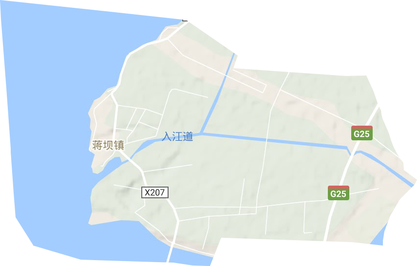 蔣壩鎮地形圖