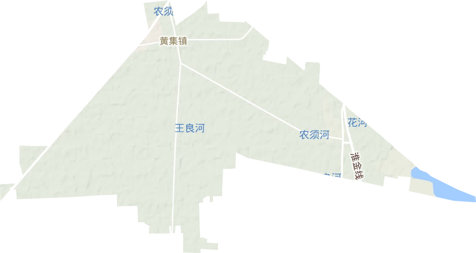 黃集鎮地形圖