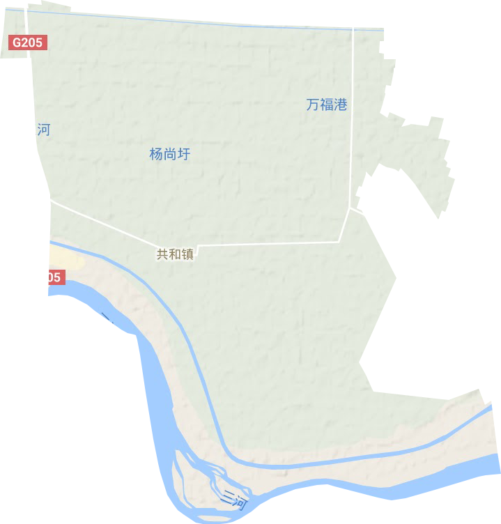 共和鎮(zhèn)地形圖