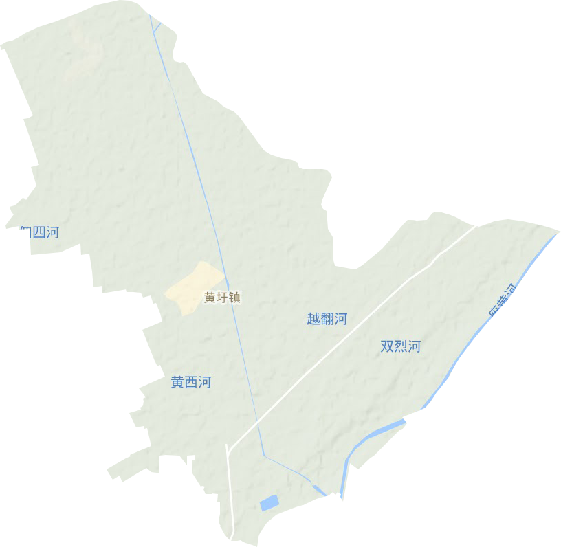 黃圩鎮(zhèn)地形圖