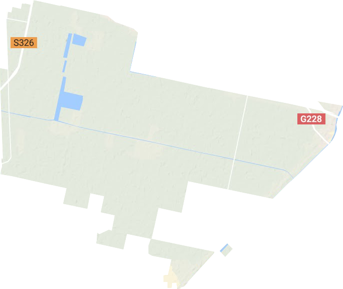 省屬黃海農(nóng)場地形圖