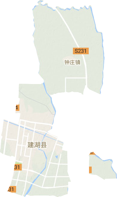 近湖鎮地形圖