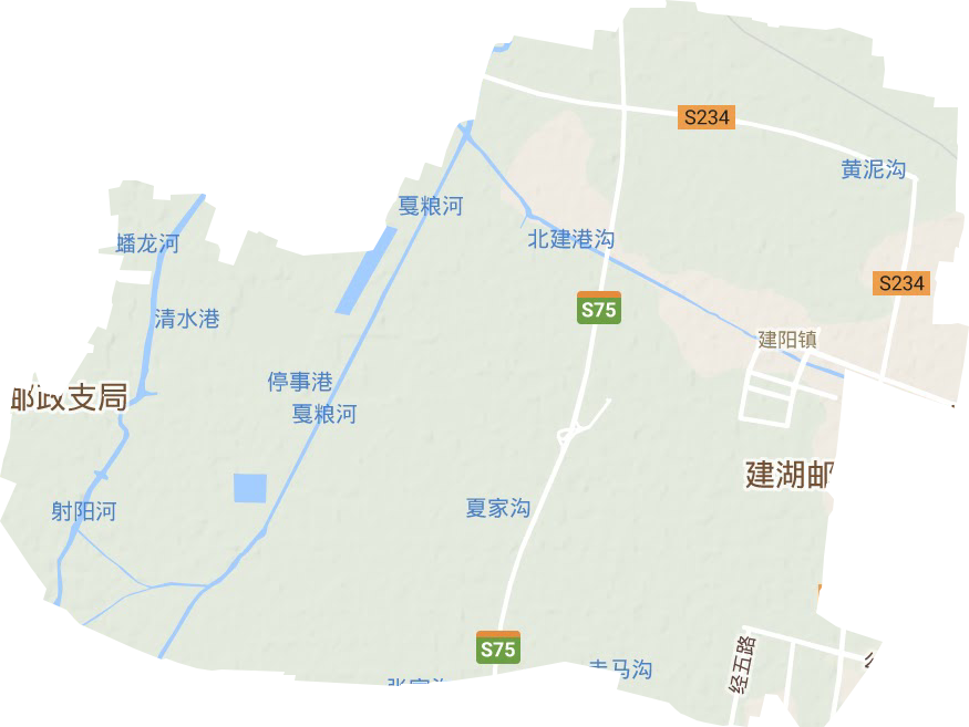 建陽鎮地形圖
