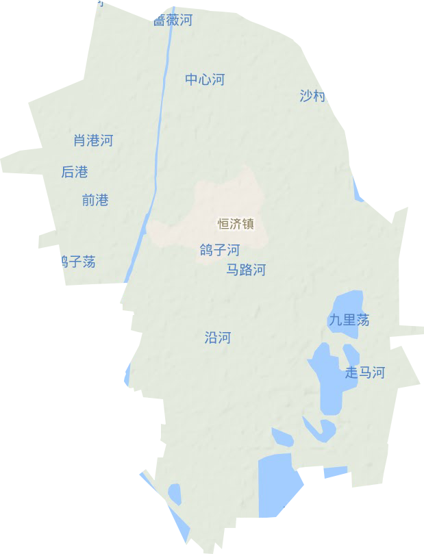 恒濟(jì)鎮(zhèn)地形圖