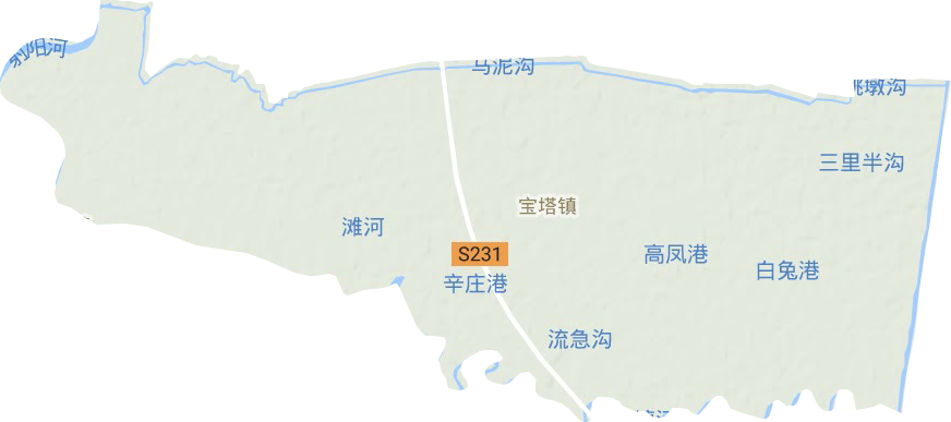 寶塔鎮地形圖