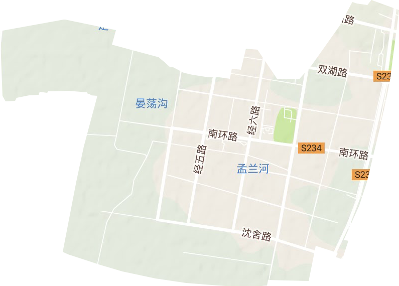 高新技術經濟區地形圖