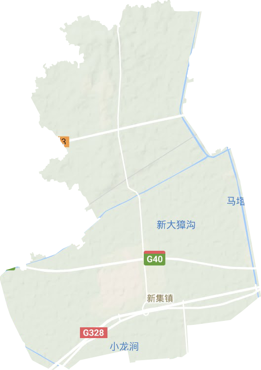 新集鎮(zhèn)地形圖