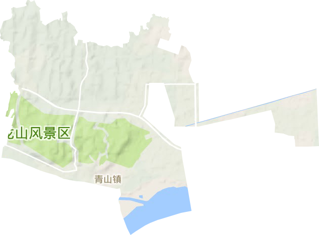 青山鎮地形圖