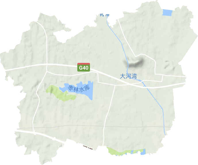 銅山辦事處地形圖