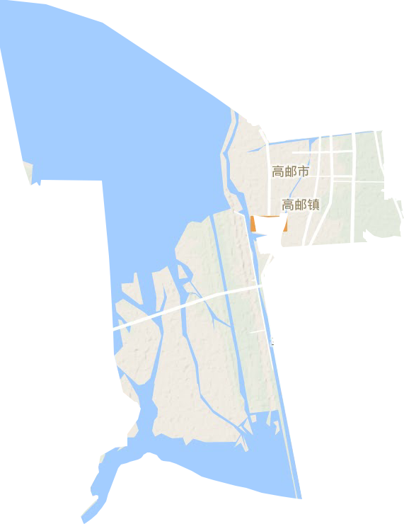 高郵街道地形圖
