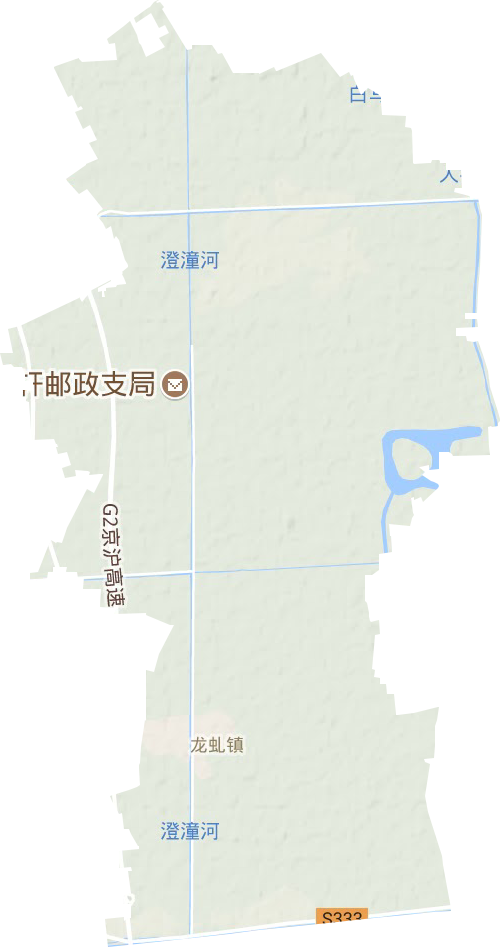 龍虬鎮(zhèn)地形圖