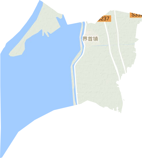 界首鎮(zhèn)地形圖