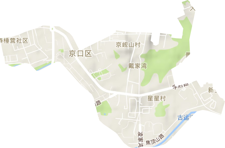 正東路街道地形圖