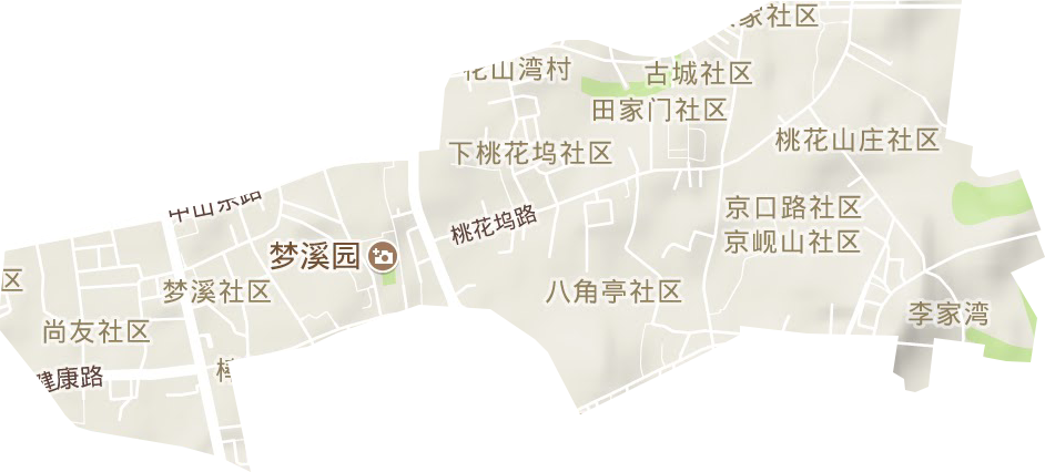 健康路街道地形圖