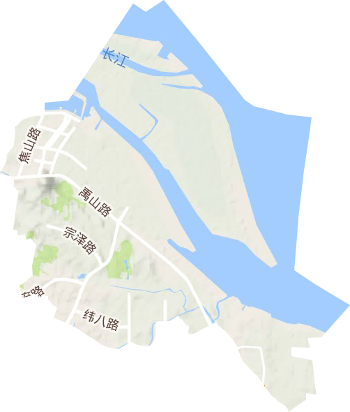 象山街道地形圖