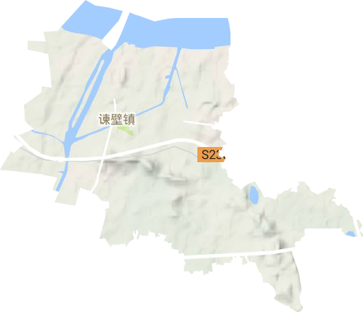 諫壁街道地形圖