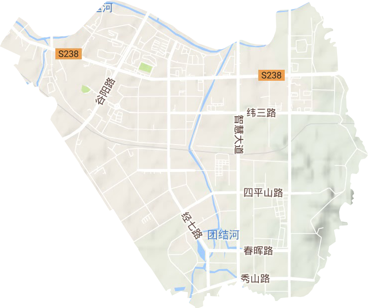 丁卯街道地形圖