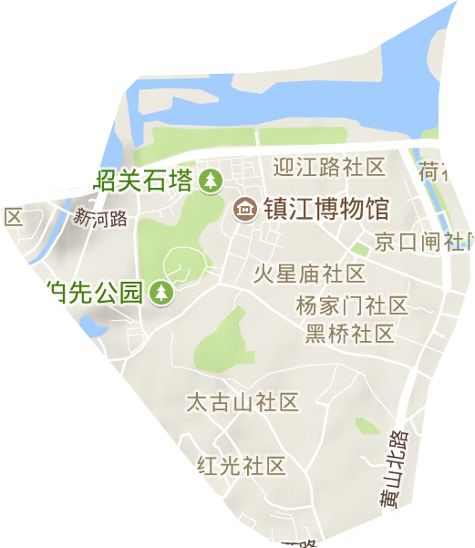 金山街道地形圖