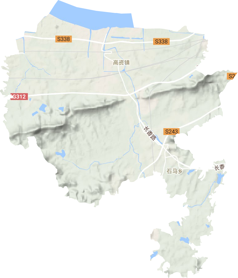 高資街道地形圖