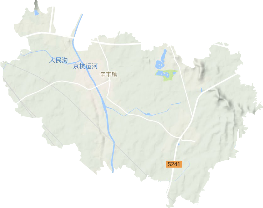 辛豐鎮(zhèn)地形圖