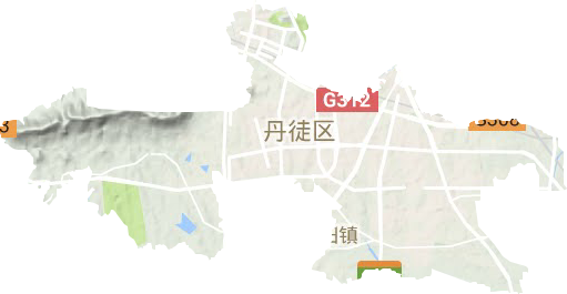 宜城街道地形圖