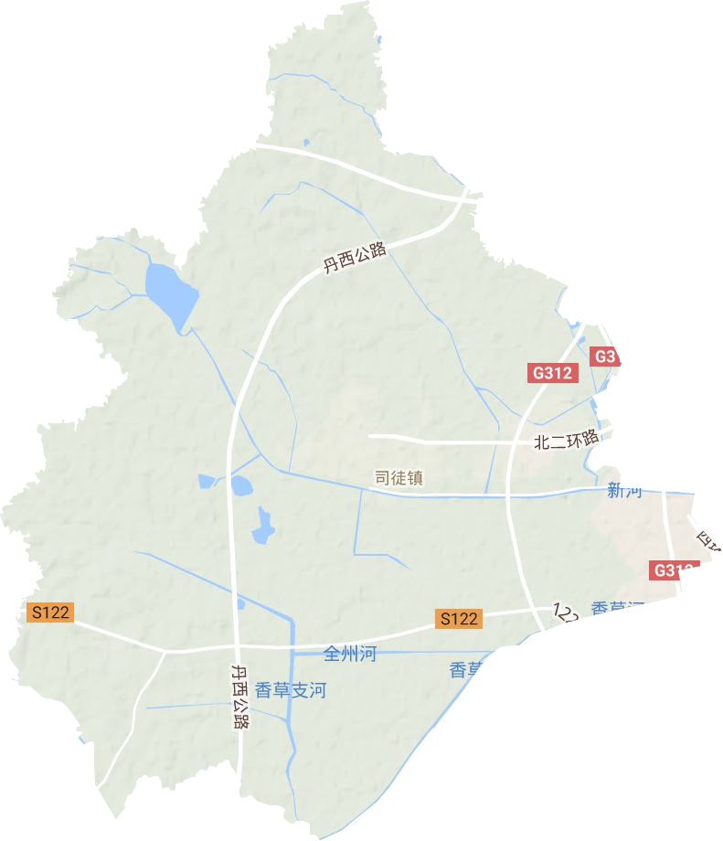 司徒鎮(zhèn)地形圖